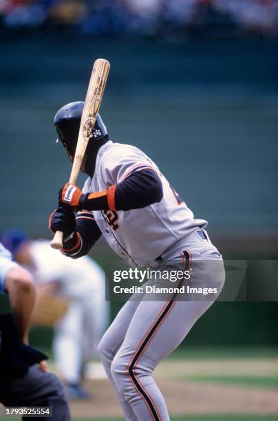 Barry Bonds of the San Francisco Giants bats during a game against the Chicago Cubs at Wrigley Field on August 15, 1993 in Chicago, Illinois.