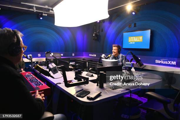 Rob Lowe visits the SiriusXM Studio on November 14, 2023 in Los Angeles, California.