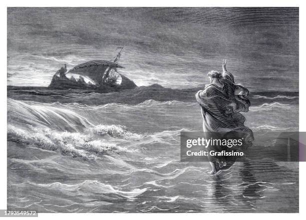 121 Jesus Walking On Water Stock Photos, High-Res Pictures, and