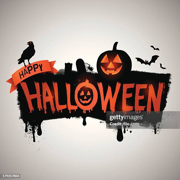 happy halloween - carving stock illustrations