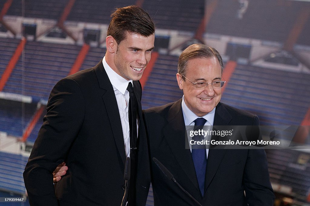 Gareth Bale Officially Unveiled At Real Madrid