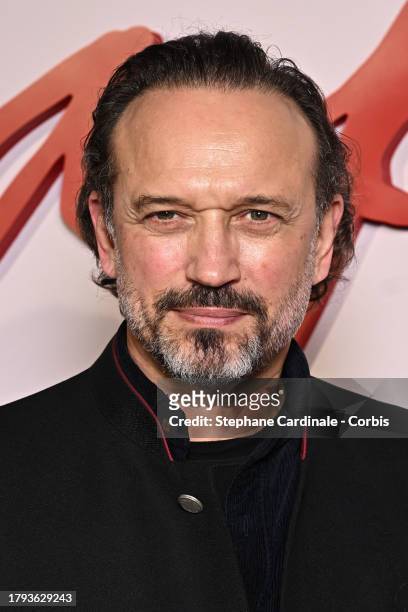 Vincent Perez attends the "Napoleon" World Premiere at Salle Pleyel on November 14, 2023 in Paris, France.
