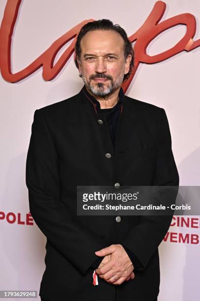 Vincent Perez attends the "Napoleon" World Premiere at Salle Pleyel on November 14, 2023 in Paris, France.