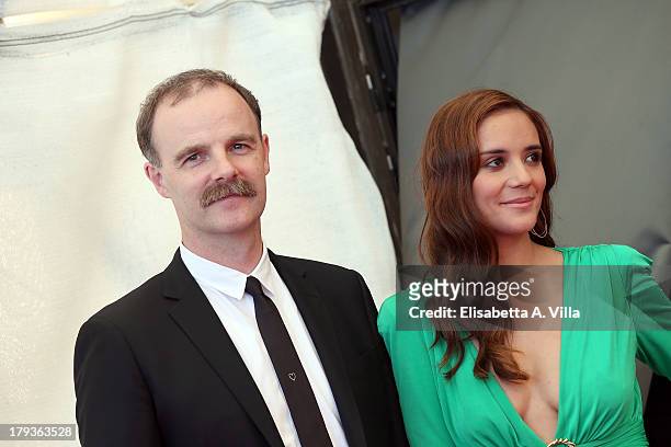 Actor Brian O'Byrne and actress Catalina Sandino Moreno attends the 'Medeas' Photocall during the 70th Venice International Film Festival at the...
