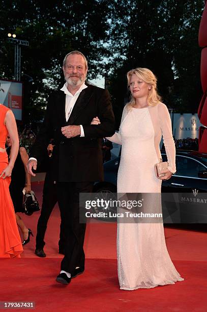 Actress Melanie Thierry and director Terry Gilliam attend the "The Zero Theorem" Premiere during the 70th Venice International Film Festival at Sala...