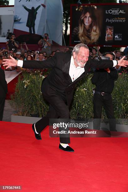 Terry Gilliam attends 'The Zero Theorem' Premiere during the 70th Venice International Film Festival at the Palazzo del Cinema on September 2, 2013...