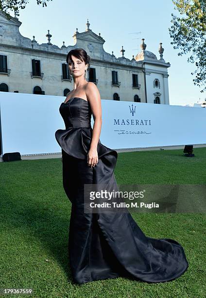 Presenter Lorena Bianchetti attends the 70th Venice International Film Festival at Terrazza Maserati on September 2, 2013 in Venice, Italy.