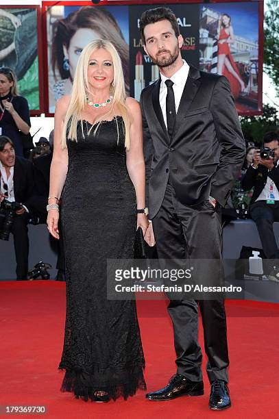 Monika Bacardi and producer Andrea Iervolino attend the "The Zero Theorem" Premiere during the 70th Venice International Film Festival at Sala Grande...