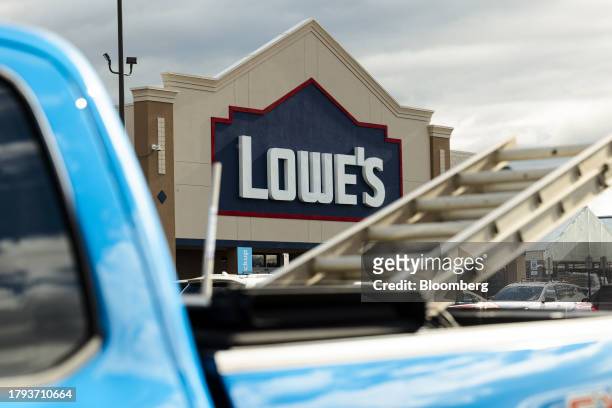 Lowe's store in Hudson, New York, US, on Tuesday, Nov. 14, 2023. Lowe's Cos. Is expected to release earnings figures on November 21. Photographer:...