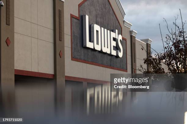 Lowe's store in Albany, New York, US, on Tuesday, Nov. 14, 2023. Lowe's Cos. Is expected to release earnings figures on November 21. Photographer:...