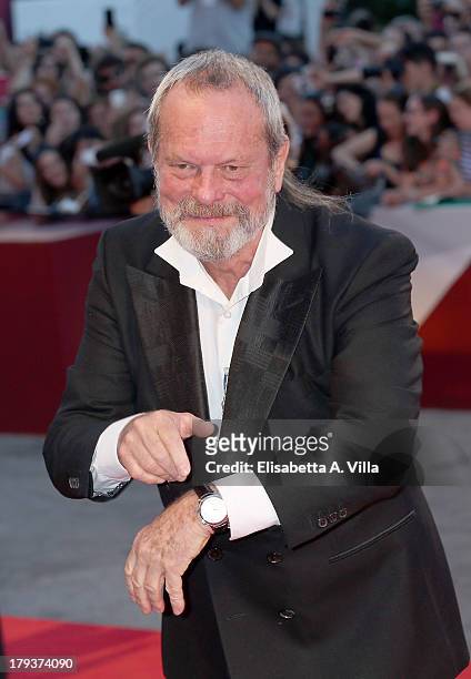 Director Terry Gilliam attends 'The Zero Theorem' Premiere during the 70th Venice International Film Festival at the Palazzo del Cinema on September...