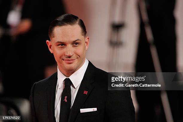 Actor Tom Hardy attends the 'Locke' Premiere during the 70th Venice International Film Festival at the Sala Darsena on September 2, 2013 in Venice,...