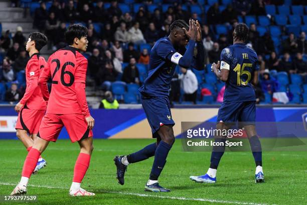 Lesley UGOCHUKWU of France during the friendly match between France U21 and South Korea U21 on November 20, 2023 in Le Havre, France.