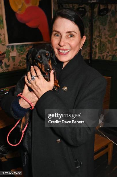 Sadie Frost attends the launch of Collette Cooper's new Christmas album "Darkside Of Christmas: Chapters 1 & 2" at The Groucho Club on November 20,...