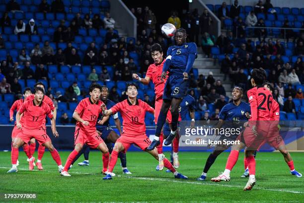 Lesley UGOCHUKWU of France during the friendly match between France U21 and South Korea U21 on November 20, 2023 in Le Havre, France.