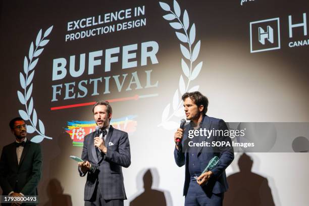 Brian McElhaney, Nick Kocher aka BriTANick win Excellence in Production Design award for "Sitcom Preview". Buffer Festival in Toronto is an annual...