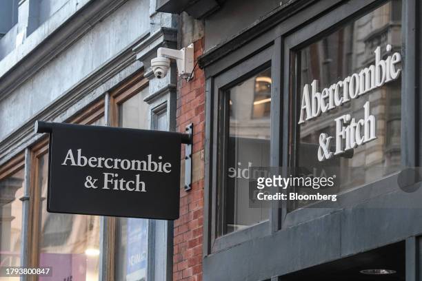 An Abercrombie & Fitch store in New York, US, on Monday, Nov. 20, 2023. Abercrombie & Fitch Co. Is scheduled to release earnings figures on November...