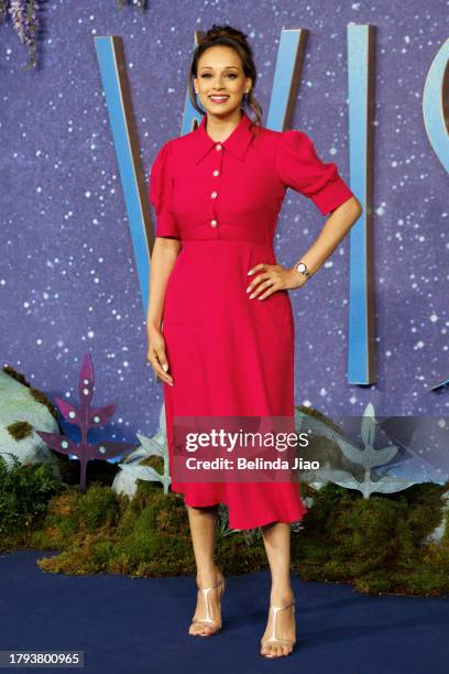 Seema Jaswal attends the "Wish" UK Premiere at Odeon Luxe Leicester Square on November 20, 2023 in London, England.