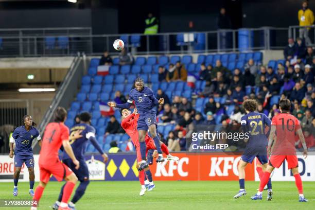 Lesley UGOCHUKWU during the friendly match between France U21 and South Korea U21 on November 20, 2023 in Le Havre, France.