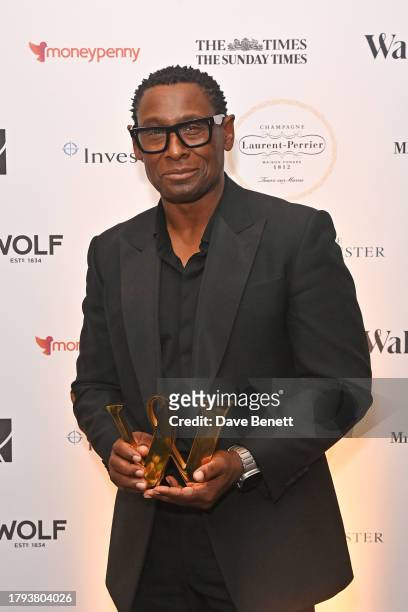 David Harewood, winner of the Great Creative Briton award, attends the Walpole British Luxury Awards 2023 at The Dorchester on November 20, 2023 in...