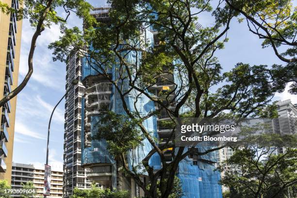 The Park Nova residential property, developed by Shun Tak Holdings Ltd., under construction in Singapore, on Monday, Nov. 20, 2023. Singapore's gross...