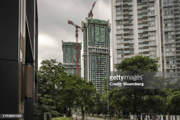 The Irwell Bank Condominium residential property, developed by City Developments Ltd., under construction in Singapore, on Monday, Nov. 20, 2023....