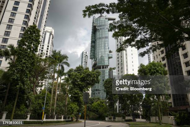 The Sculptura Ardmore residential property, developed by SC Global Developments Pte Ltd., in Singapore, on Monday, Nov. 20, 2023. Singapore's gross...