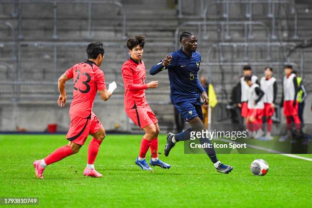 Lesley UGOCHUKWU of France during the friendly match between France U21 and South Korea U21 on November 20, 2023 at Stade Oceane in Le Havre, France.