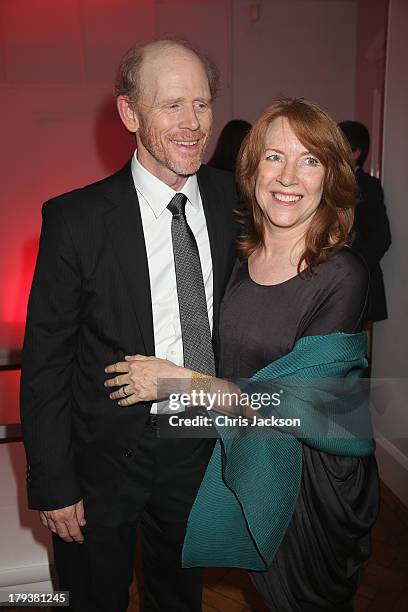 Director Ron Howard and wife Cheryl Howard attend the Rush world premiere after party at One Marylebone on September 2, 2013 in London, England.