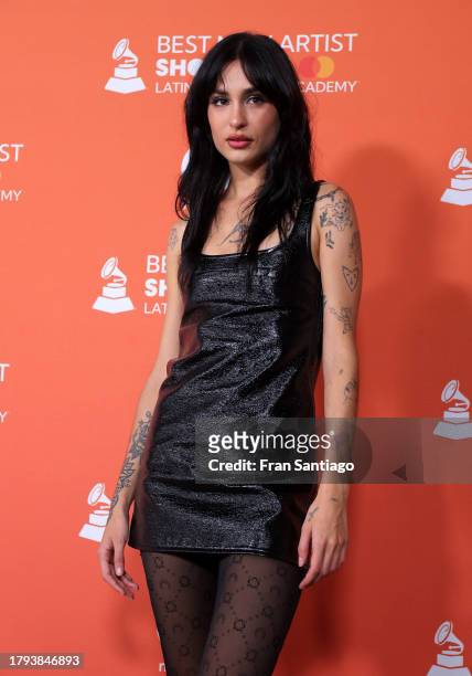 Natalia Lacunza attends the Best New Artist Showcase during the 2023 Latin GRAMMY Awards at Centro Magallanes on November 14, 2023 in Seville, Spain.