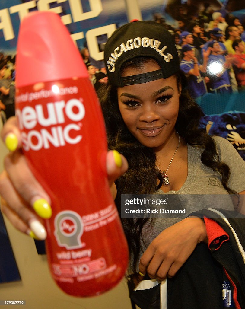 Neuro Drinks At LudaDay Weekend Celebrity Basketball Game