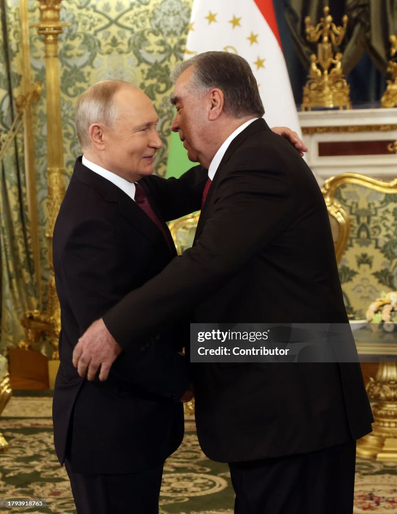 Putin Receives Tajik President Emomali Rakhmon At The Grand Kremlin Palace