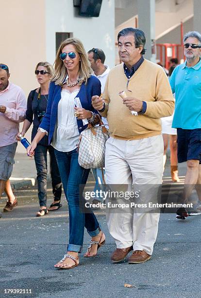 Francisco Alvarez Cascos and Maria Porto attend 2013 CSIO International Jumping on August 28, 2013 in Gijon, Spain.