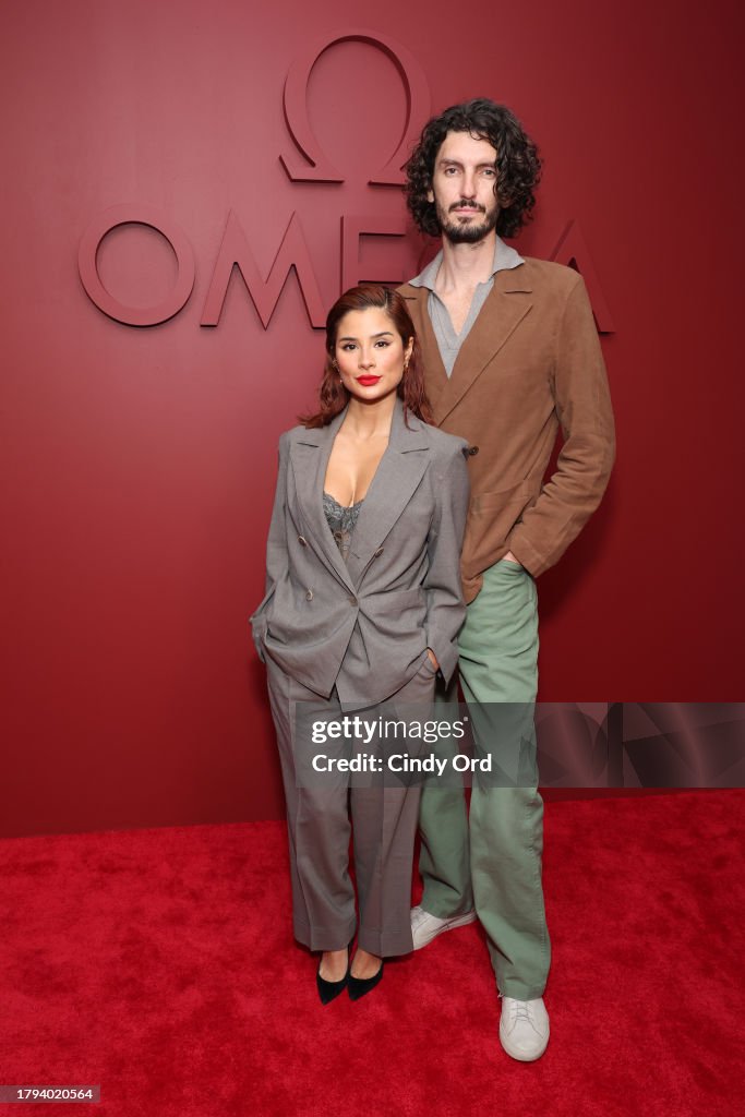 Diane Guerrero and Bryan Crawford attend Planet Omega Hosts Fashion