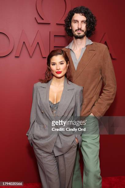 Diane Guerrero and Bryan Crawford attend Planet Omega Hosts Fashion Panel & Cocktail Reception at Chelsea Factory on November 14, 2023 in New York...