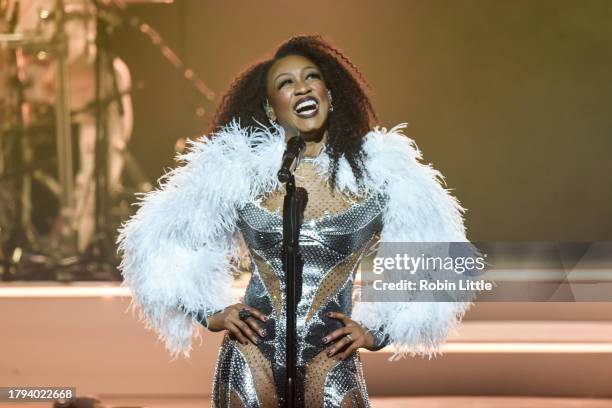 Beverley Knight performs at The London Palladium on November 14, 2023 in London, England.