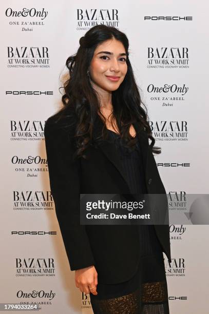 Co-Founder of Malala Fund Shiza Shahid attends the Harper's Bazaar At Work Summit, in partnership with Porsche and One&Only One Za'abeel, at Raffles...