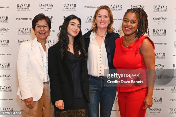 Managing Director of Amazon Web Services Tanuja Randery, Co-Founder of Malala Fund Shiza Shahid, Founder of Childs Farm Joanna Jensen and Akima Paul...