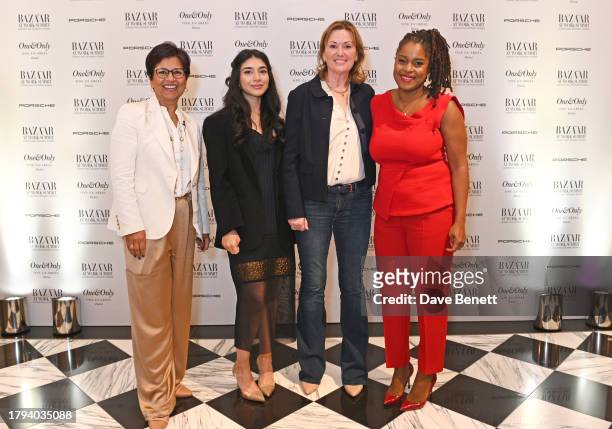 Managing Director of Amazon Web Services Tanuja Randery, Co-Founder of Malala Fund Shiza Shahid, Founder of Childs Farm Joanna Jensen and Akima Paul...