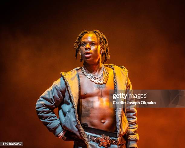 Rema O2 Pictures Rema performs at The O2 Arena on November 14, 2023 in London, England ...