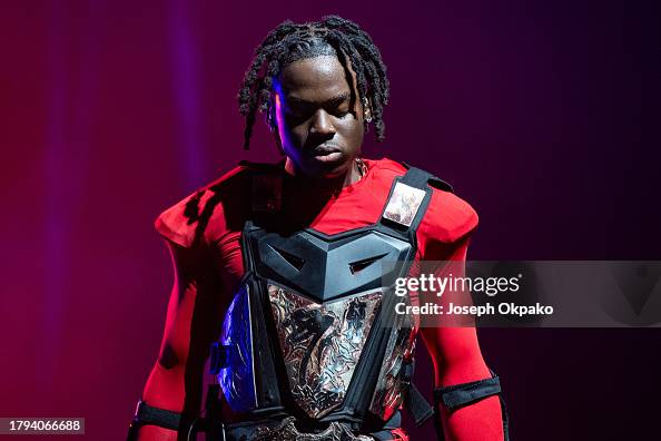 Rema Performance O2 Arena Rema performs at The O2 Arena on November 14, 2023 in London, England ...