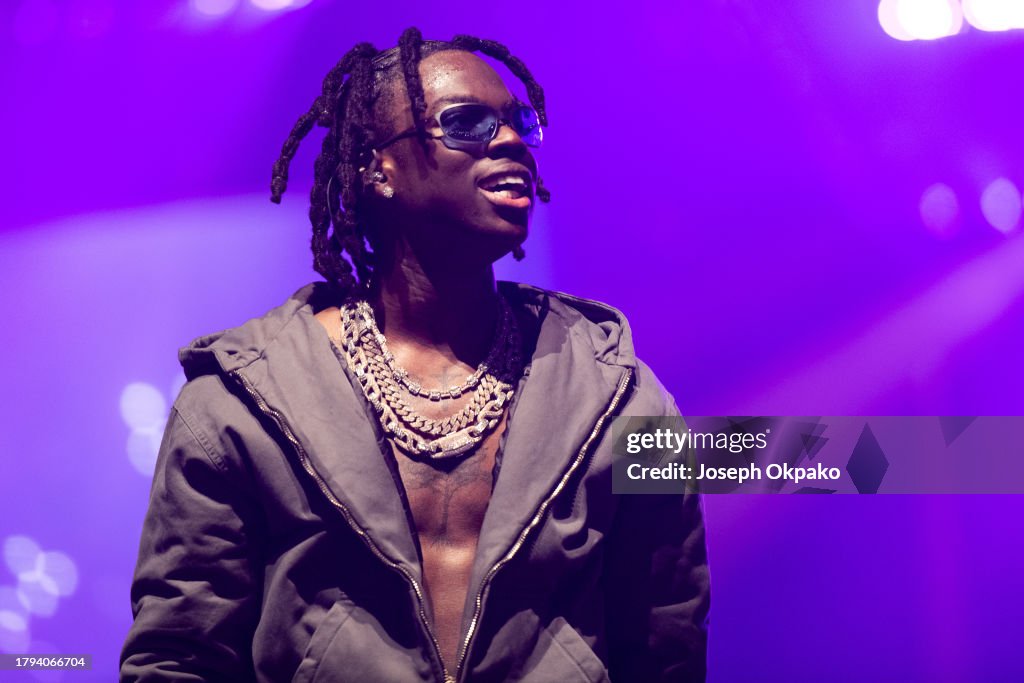 Rema Live O2 Rema performs at The O2 Arena on November 14, 2023 in London, England ...