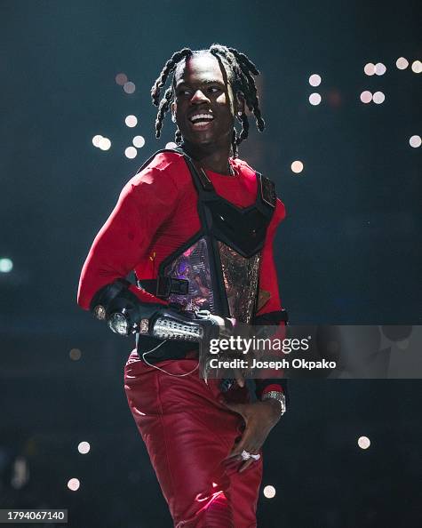 Rema Performance O2 Arena Rema performs at The O2 Arena on November 14, 2023 in London, England ...