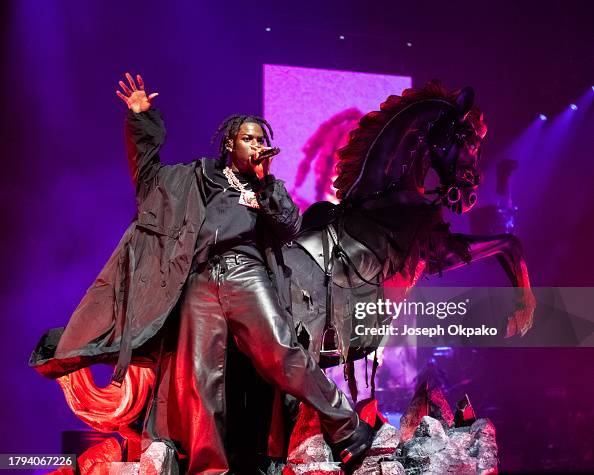 Rema Live O2 Rema performs at The O2 Arena on November 14, 2023 in London, England ...