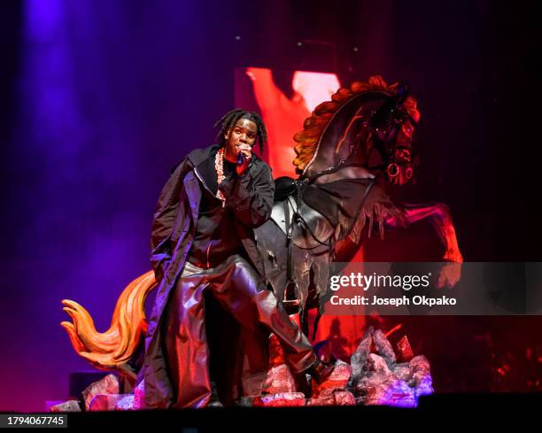 Rema O2 Pictures Rema performs at The O2 Arena on November 14, 2023 in London, England ...
