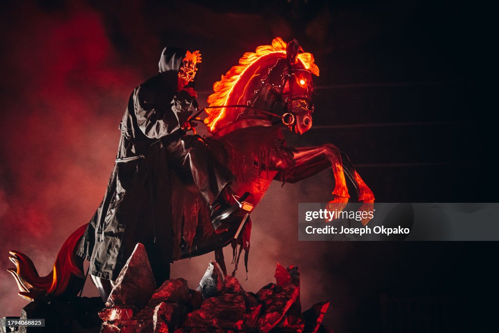 Rema Performance O2 Arena Rema performs at The O2 Arena on November 14, 2023 in London, England ...
