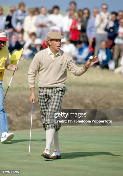 Payne Stewart of the United States in action during the British Open Golf Championship held at the Royal St George's Golf Club in Kent, circa July...