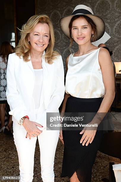 Chopard co-president and artistic director Caroline Scheufele and actress and jury member Virginie Ledoyen attend Chopard during the 70th Venice...