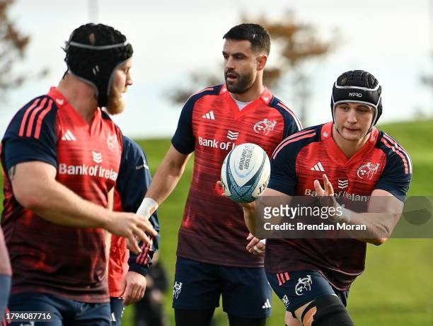 Limerick , Ireland - 21 November 2023; Gavin Coombes during a Munster rugby squad training session at University of Limerick in Limerick.