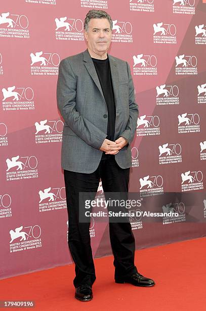 Israeli director Amos Gitai attends "Ana Arabia" Photocall during the 70th Venice International Film Festival at Palazzo del Casino on September 3,...